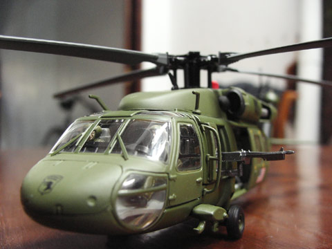 blackhawk die cast model - another shot for promotional, belong to my friend