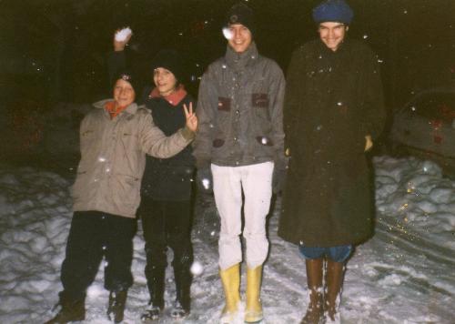 Turkiye - 3 of us in our 1st snow ever!