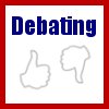 thumbs up, thumbs down - opposing arguments