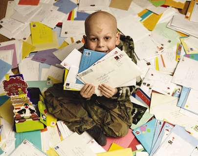Shane - Shane and the cards he has recieved so far!
