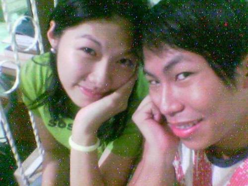 cheeky girl! - With my cousin slash uncle camwhoring! =D
