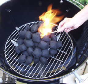 Charcoal Grill - using the charcoal briquettes are the only way some people will cook outdoors