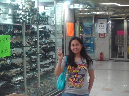 Me in Korea -  It was still early and all the stores were still close...so excited to shop and see Korean products.