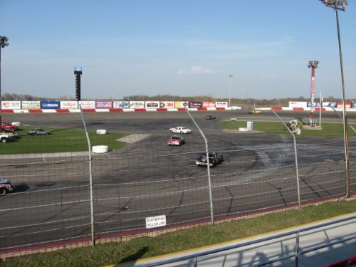 Figure 8 Race - Taken at Elko Speedway in Elko Minnesota USA 4-21-07.  This was a special event called Eve of Destruction.