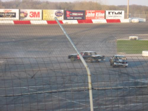 Great Figure 8 Action - Another great shot from the Figure 8 race. Taken at Elko Speedway in Elko Minnesota USA 4-21-07.  This was a special event called Eve of Destruction.