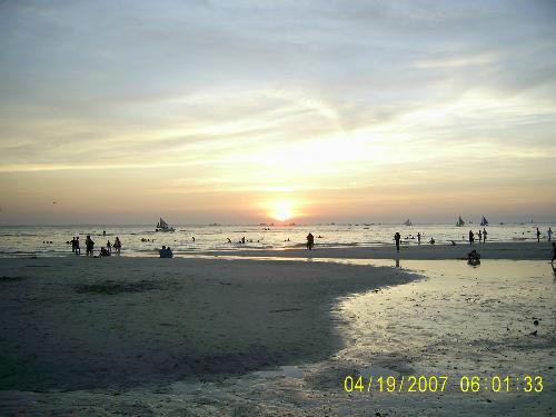 sunset in the island of Boracay - The famous Boracay of the Philippines...I love it!