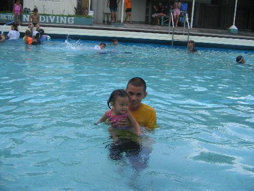 swimming - swimming with my kids