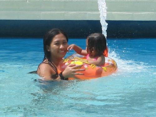 me - swimming with my kids