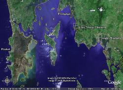 Tsunami - this is images from google earth of the tsunami