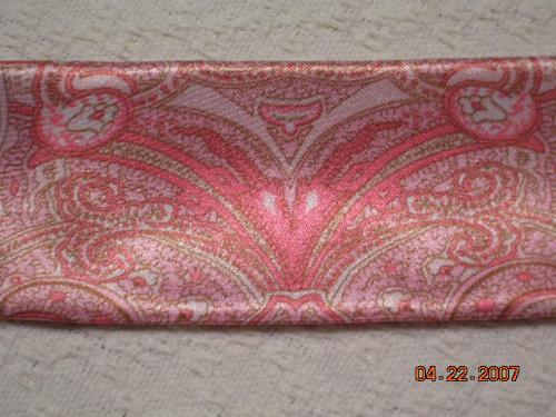 purse strap fabric - satiny material I use for my purse straps