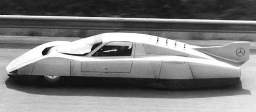 Mercedes Benz record car - This is a 300SL Gullwing model, made in 50ies. It was made only with one purpose - to beat records.