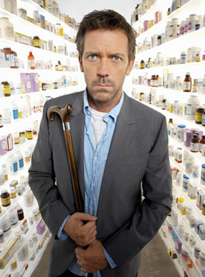 House medicine - House with the medicine that he's addicted to.
