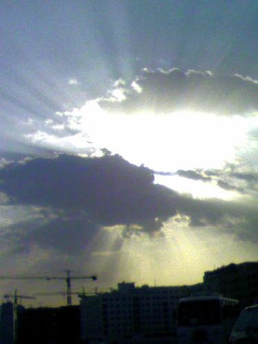 cloudy dubai - perfect sunny day in dubai