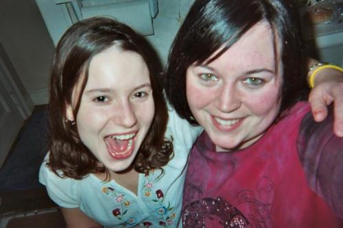 me  - me and my friend erin having a few drinks and getting silly!:)
