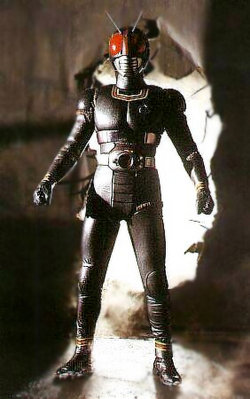 Kamen Rider Black - This is a picture of Kamen Rider Black. The first Kamen Rider that doesn't wear a scarf. It was a phenomenon in his time that the series can be viewed in many languages besides Japan, and because of it's famousness it also have a sequel. Kamen Rider Black RX.