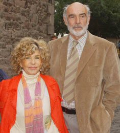 Happy couple - Sean Connery and him wife...always a happy couple.many years together.