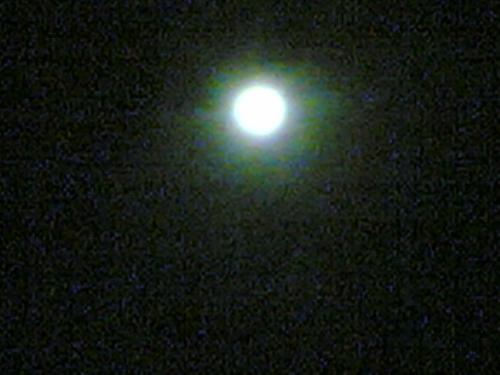 Moon - New year&#039;s eve moon in 2005.