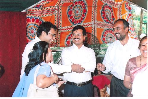Keep Smiling - From left : Seema, Pradip, Subhash, Myself and Kumari at my Dad's 70th birthday celebrations.