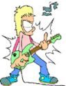 music - rocker clip art