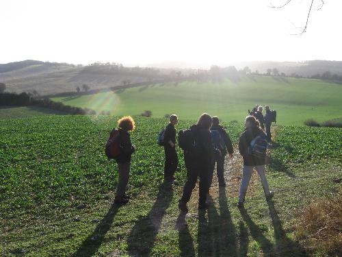 Hiking  - Hikers at the end of the trail.