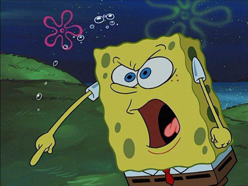 sepongebob - marah marah