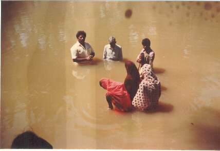 India's Christian Baptisms 2006 - Dr. Samuel Baptising Born again through Jesus Christ Believers In India 2006