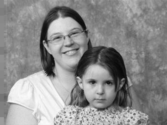 family photo - mom and daughter
