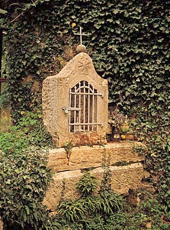 Roadside Shrine - image of a shrine built by the roadside presumably where someone lost their life. Usually found in most catholic countries.