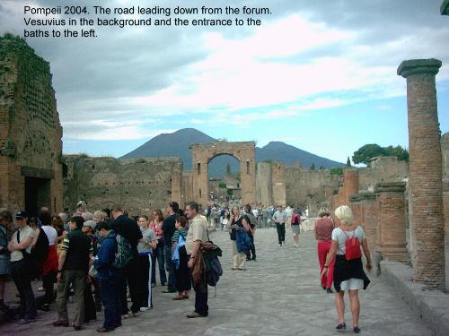 Pompeii - Pompeii looking towards Vesuvius
