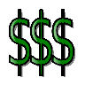 Dollar Signs - A public domain clipart of some dollar signs.