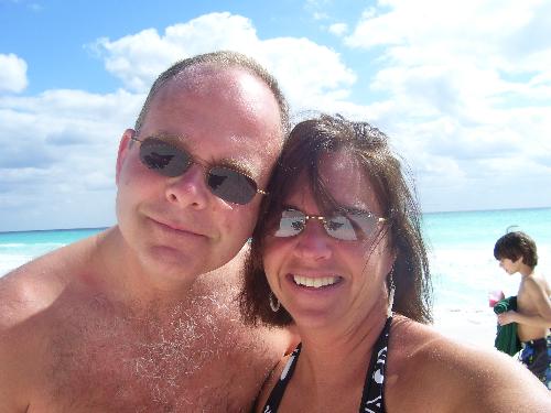 20 yrs and still in love - my husband and i in cancun for our anniversary