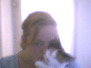 my cat - just a pic of me with my cat tessie