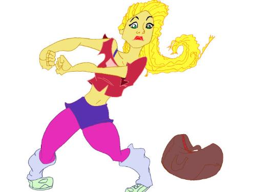 workout girl - just a girl working out. This one is not particularly a favorite but it is definitley one that causes me to stare. I do not know why...          Enjoy. Oh, and try not to stare. (It'll just make her stare that much harder back.)