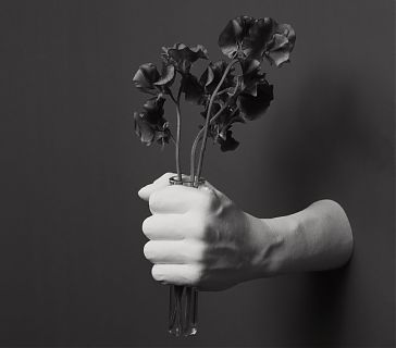 funny hand - hand with flowers