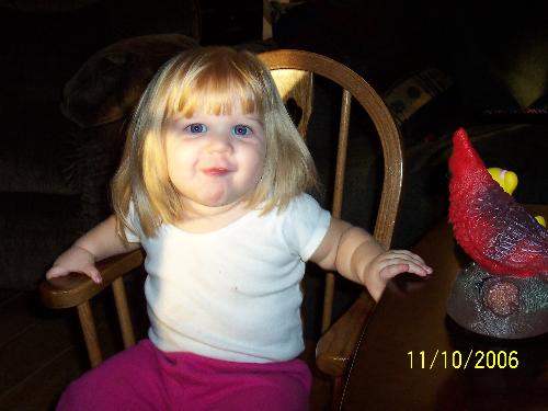 rocking chair - My daughter in her rocking chair