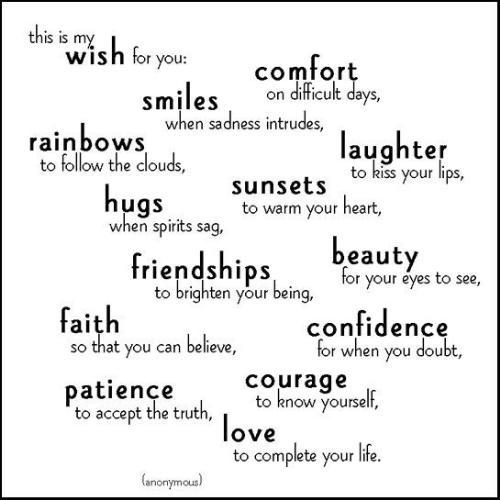 My wish for anyone who needs a lift  - My wish for you when you need a lift
