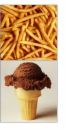 french fries and ice cream - ive been craving for this whole day!