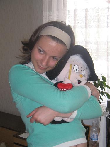 Me - Me hugging atoy