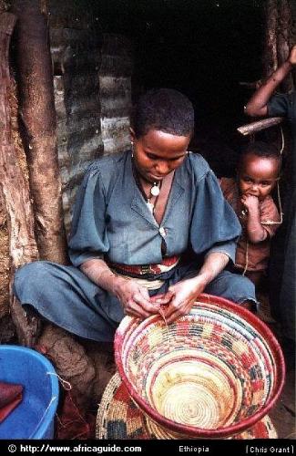 Baskets are a product of skills - An African woman always has a basket Baskets are a product of skills - An African woman always has a basket