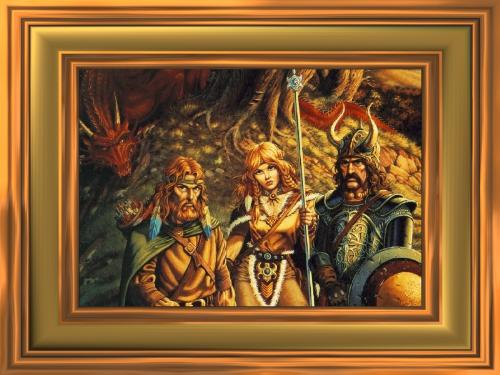 The Companions in DragonLance - Sturm, Tanis and Goldmoon ( I think )