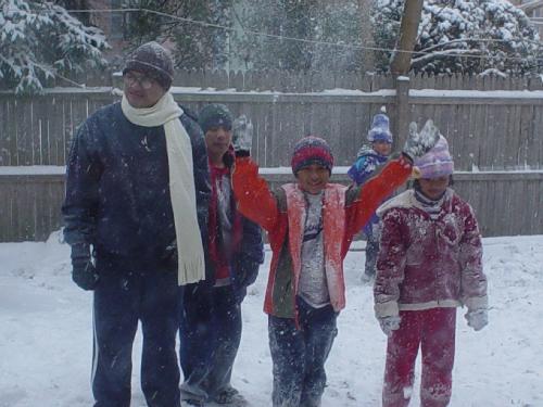 Snow in Michigan - Spring Break in Michigan.