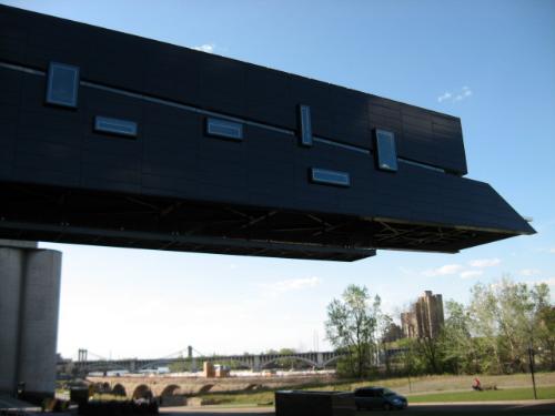 Guthrie Theatre - Self suspending skyway walkway.