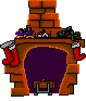 santa - santa coming down the chimney