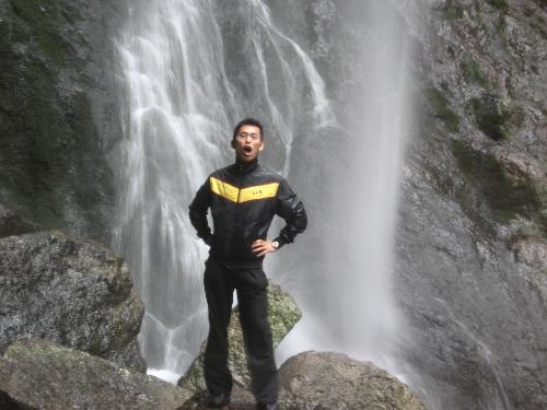 Waterfall - I took this photos under the beautiful waterfall, all my clothes getting wet immediately,but the rare place to take the picture.