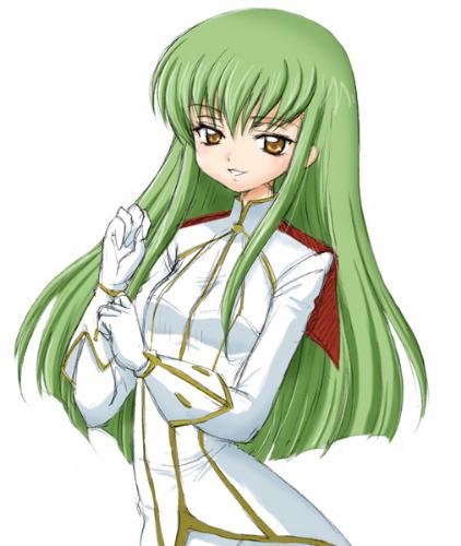 c.c - C.C wearing something that doesn't look like a cross between bell bottoms and a straitjacket.