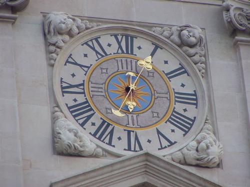 Not a picture of ME! - This is a clock tower in Salzburg, Austria. BUt it isn't a picture of me! Don't ask, I'll never post one.