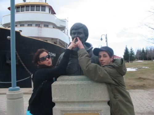 me and matt and Alberta!! * lol -  Picking Albertas nose hellz yeah!! lol