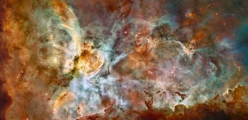 The Carina Nebula - This is a panorama of the Carina Nebula released by Hubble Heritage for the 17th anniversary of the launch of the Hubble Space Telescope. It is incredibly gorgeous I think!  For more information, check out my post: http://url.mattjonesblog.com/carinanebula/