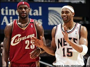 vince carter vs lebron james - vince carter vs lebron james, eastern semi-finals matchup