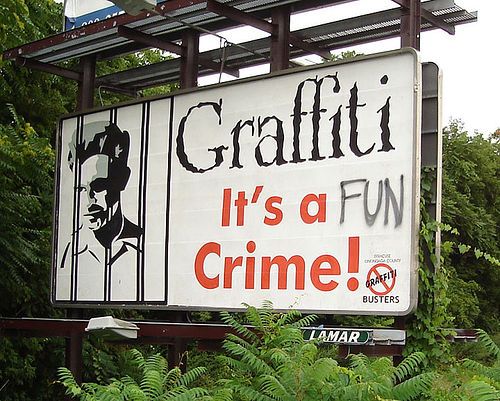 graffiti - graffiti is a fun crime